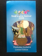 EPCOT 2008 Food & Wine Festival Passholder Exclusive LE Pin w/ Tinker Bell