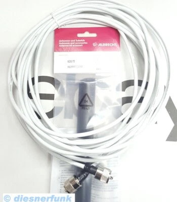 17,98 M RG58U SWR abgestimmt für Hurricane 27, EXCALIBUR, STORM Balkon Antenne