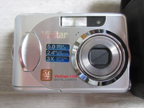 Cámara digital retro Vivitar ViviCam 5388 - Zoom óptico 5MP 3x con estuche - Imagen 1 de 8