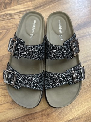 madden girl glitter sandals