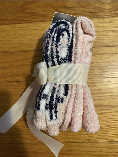 NWT Bearpaw Girls Cozy Socks 2 Pack size 9-4 2 Pack - Picture 2 of 2