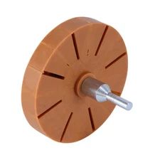 Car Decal Removal Eraser Wheel W/ Rubber Power Drill Adapter Sticker Remover