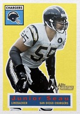 2001 Topps Heritage Junior Seau San Diego Chargers #4 NMMT