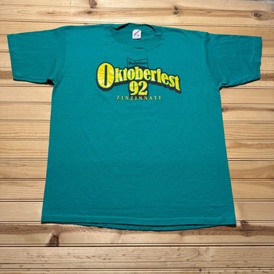 Vintage 1992 Budweiser Oktoberfest Zinzinnati Single Stitch USA T-Shirt XL