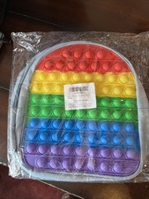 Pop It Fidget Toy Sensory Backpack Blue