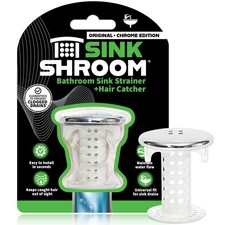 Sinkshroom Revolutionary Bathroom Sink Drain Protector Hair Catcher Strainer