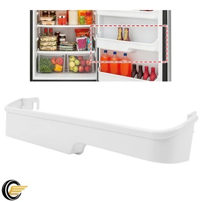 White Door Bin Shelf ABS Plastic For Frigidaire Refrigerator # 240337901