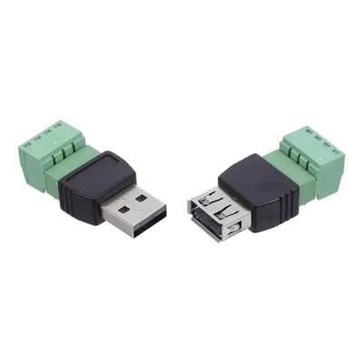 Assorted Color USB 2.0 A Male Female Terminal Block for Easy Plug and Play