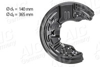 AIC Ankerblech Spritzblech Bremsscheibe Vorne Rechts FüR Audi A4 8EC B7 8E2