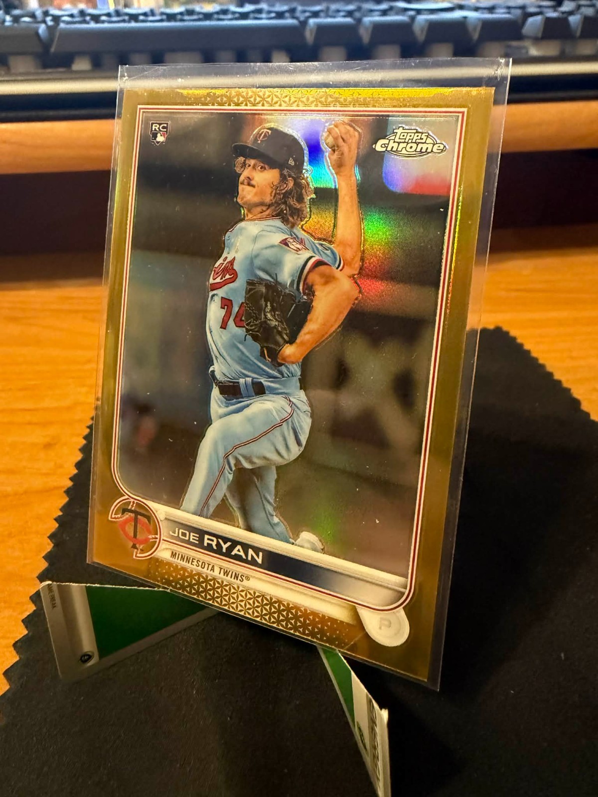 2022 Topps Chrome ** Joe Ryan ** /50 Gold Refractor Rookie #48 Twins