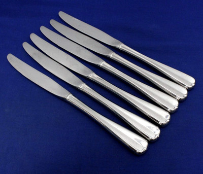 6 DINNER KNIVES  GALA IMPULSE ONEIDA Stainless Steel 9''