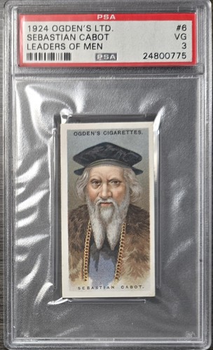 1924 Ogden's Ltd, Sebastian Cabot, PSA 3! [Leaders of Men] [#6] Auction! 