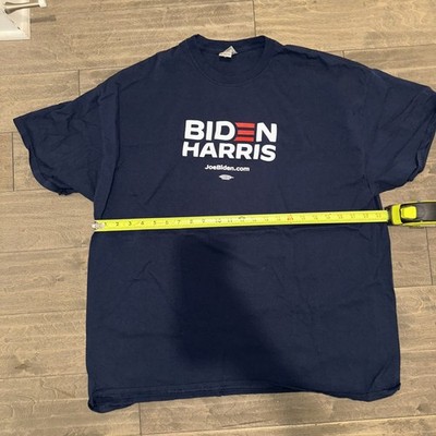 Biden Harrris Official Campaign Blue Shirt Union Printed Bayside Men s 2xl