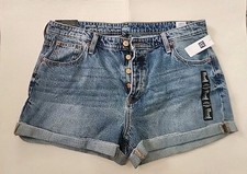 GAP Women Vintage Cut off Denim Shorts Cuff/Turn up Hem Size 14/32