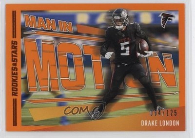 2023 Panini Rookies & Stars Man in Motion Orange 94/125 Drake London #MM-11 ix8
