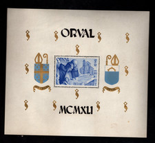 Belgium sc#B303-4 (1941) Souvenir Sheets Perf & IMPERF MLH