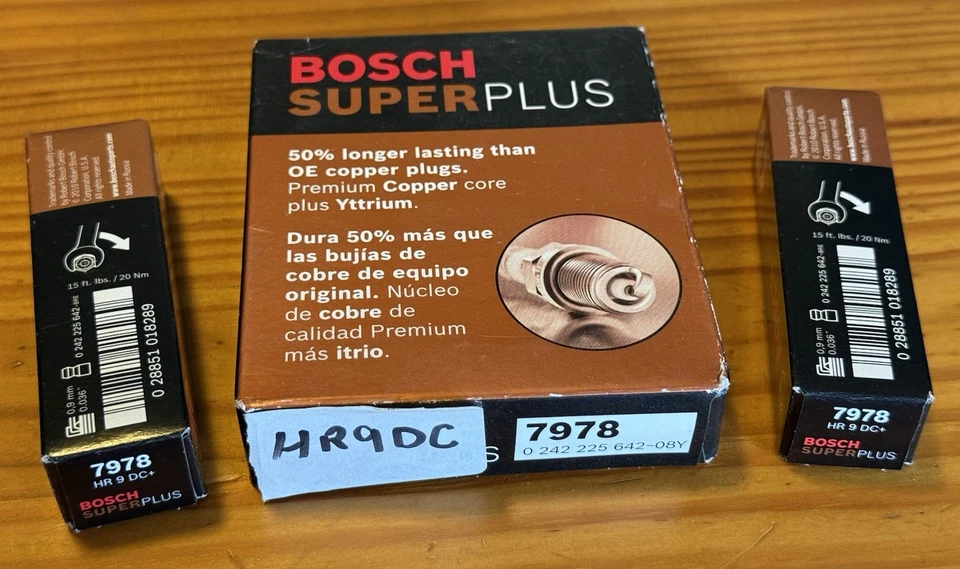 PACK DE 6 BUJÍAS BOSCH SUPER PLUS 7978 VM03 Foto 2 de 2