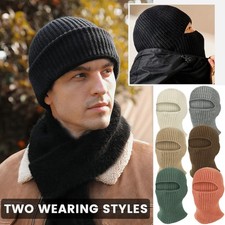 Balaclava Ski Mask 1 Hole Full Face Beanie Winter Fleece Hat Outdoor Warmer Cap