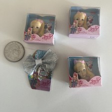 JoJo Siwa Mini Brands Lot   3 Styling Heads  Silver Bow   Zuru Collectibles