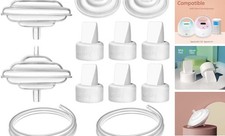 Breast Pump Parts for Spectra, Replace Duckbill Valves Tubes Backflow
