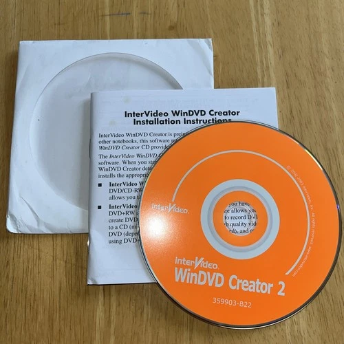 InterVideo WinDVD Creator 2 378936-B22 2002 Unused. UK FREE P&P