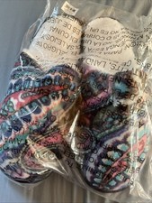 VERA BRADLEY HAYMARKET PAISLEY SLIP ON FLEECE SLIPPERS-SIZE L-SEALED FREE SHIP