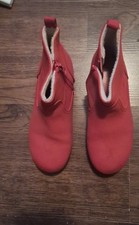 Girls Cat And Jack Etta Red Booties Size 12