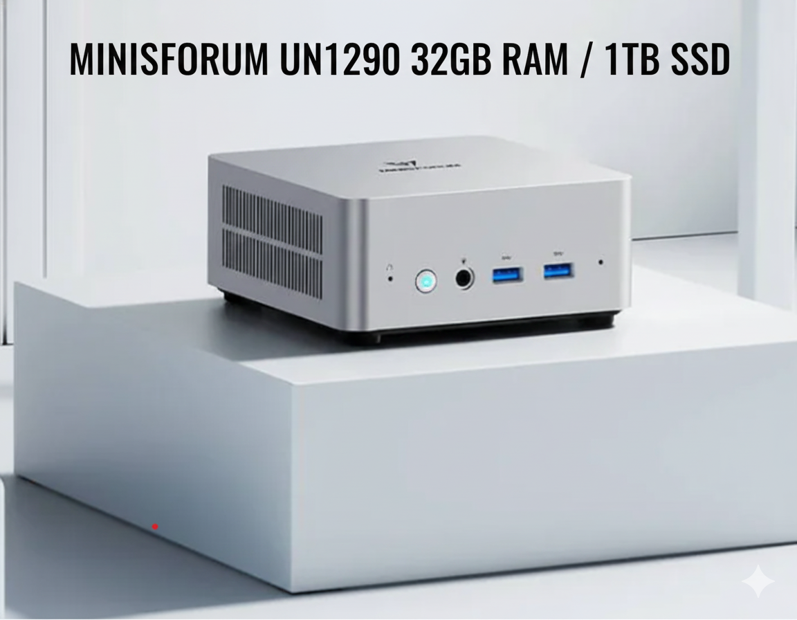 MINISFORUM UN1290 Mini PC Intel i9-12900HK , 32GB DDR5, 1TB PCIe