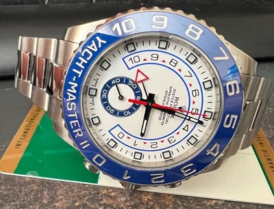 ROLEX Stainless YACHT MASTER II 116680 44MM REGATTA CHRONOGRAPH PRE-OWNED 2014