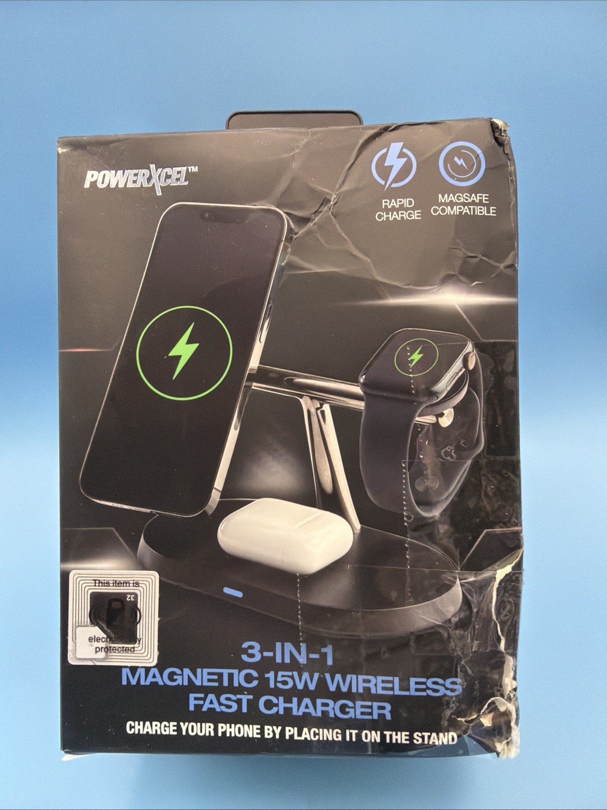 Powerxcel 3-in-1 Magnetic 15w Wireless Fast Charger Brand Ni