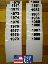 (20) CUSTOM Sports Trading Card Dividers ANY YEARS | MADE IN USA | Baseball