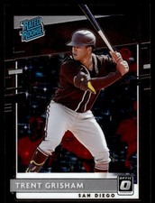 2020 DONRUSS RATED ROOKIE BLACK ICE Trent Grisham /125 San Diego Padres #43