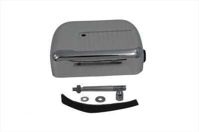 Chrome Dual Coil Finned Panhead Style Coil Cover fits Harley