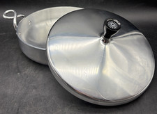 Wear-Ever 8" Casserole Pan 902 w Lid Twist Handles Aluminum Atomic Starburst USA