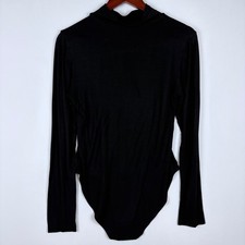 MANGOPOP Bodysuit Mock Neck Long Sleeve