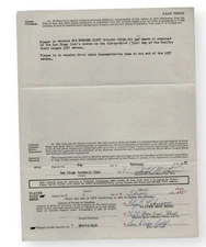Ralph Kiner Floyd Robinson Signed Autographed Contract White Sox JSA CB20103