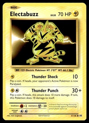 2016 XY - Evolutions Electabuzz Basic/Common #41