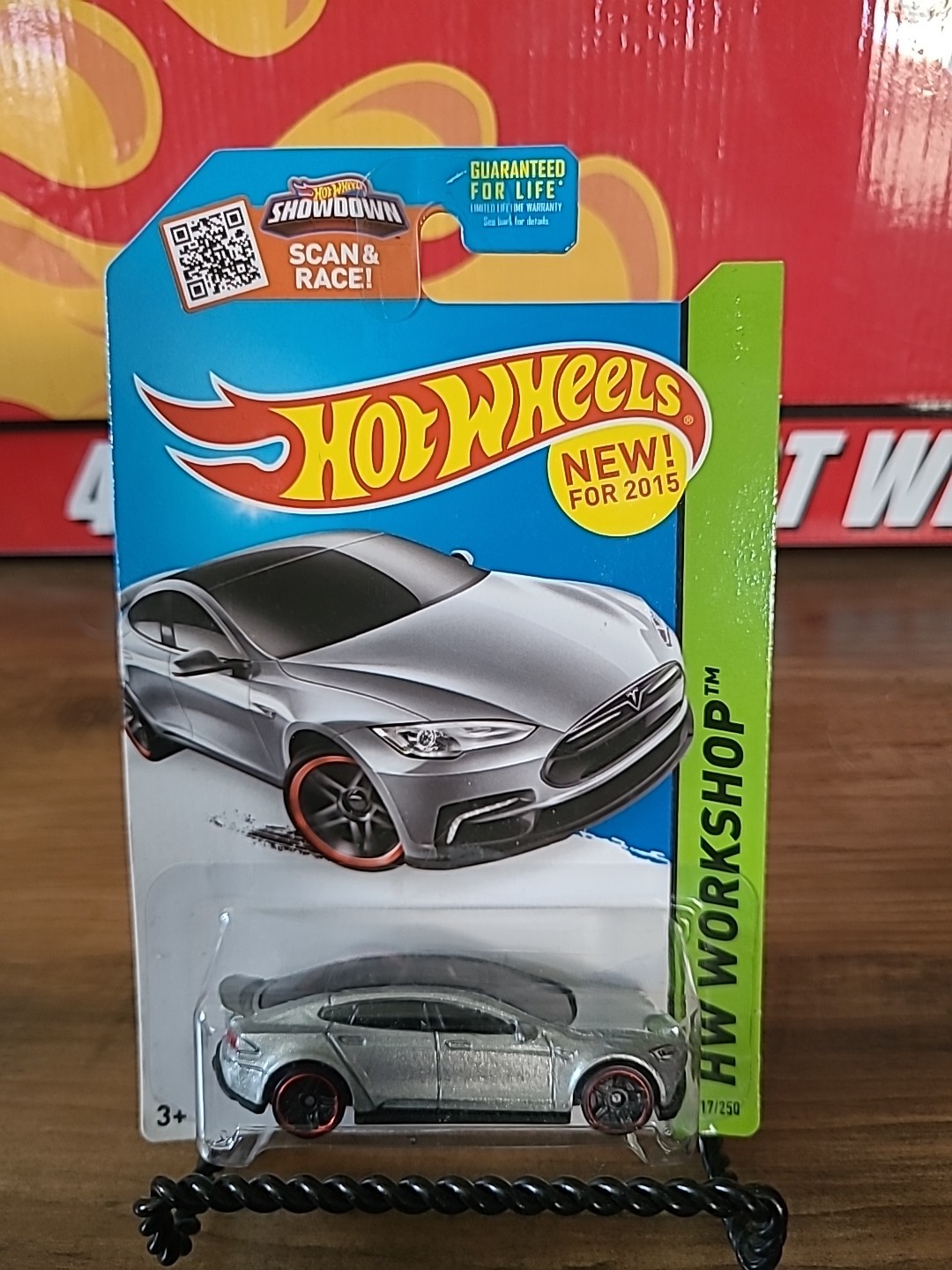 2015 Hot Wheels Tesla Model S Silver – HW Workshop #217/250