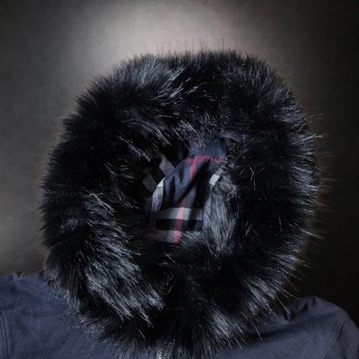 Burberry Black Label Zip Up Fur Hoodie | eBay