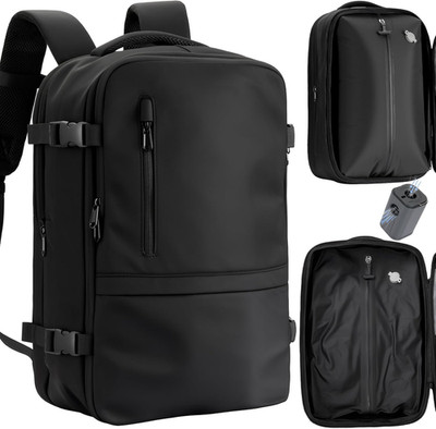Vacuum Seal Travel Backpack 60L   Air Compression System, Water-Resistant Carry-
