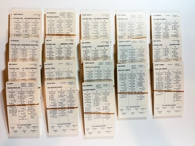 1961 Strat-O-Matic Baseball Complete 18 Team Set Green Back
