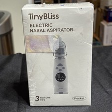 TinyBliss High Flow Nasal Aspirator for Baby Powerful Suction Nose X80