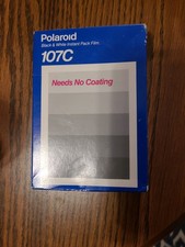 Polaroid 107C Black  White Vintage Film 3000 Speed in Box NOS Exp 05/1992- Read