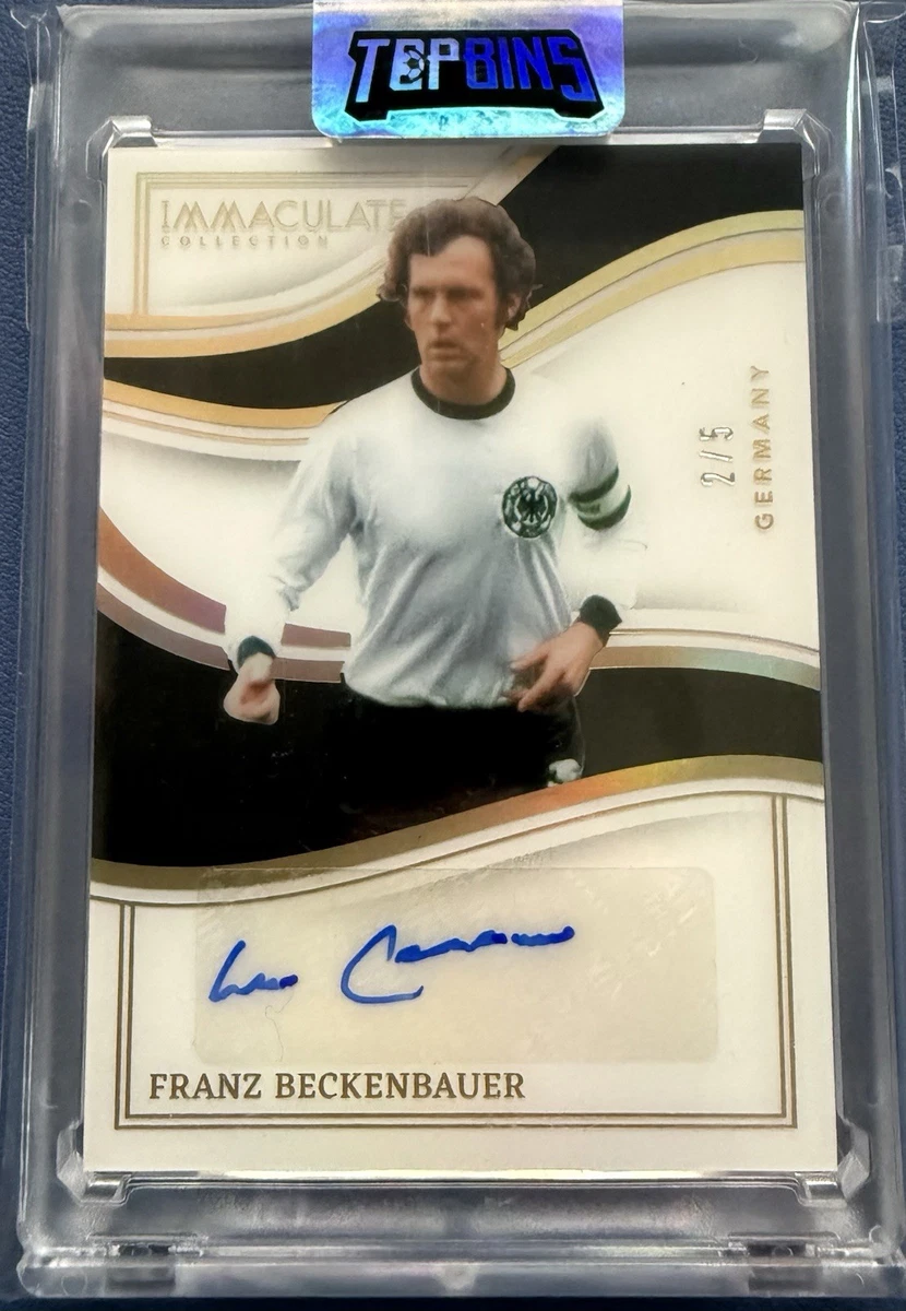 AUTOGRAPH franz beckenbauer HAND SIGNED 10x15cm FOTO SPORT IDOLO GERMANIA BAYERN