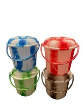 Plastic Bucket Tie Dye With Lid and  Handle Storage Container various  sizes