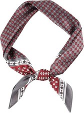 Vintage Silk Feel Square Scarf for Men Satin Bandana Neck Neckerchief