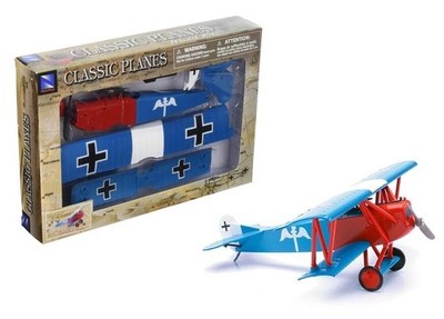 New Ray Classic Planes Model Kit Fokker D VII Airplane 20227S Blue
