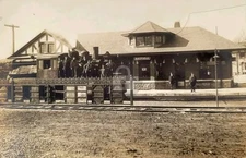 Hatfield PA Philadelphia & Reading Railroad Train Station RPPC Postcard COPY