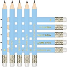50Pcs - Baby Shower Sharpened Half Pencils with Erasers, Pre-sharpened Pencil...