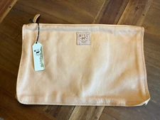 Will Leather Goods Folio -All Leather, Natural Tan, Interior Pocket NWT